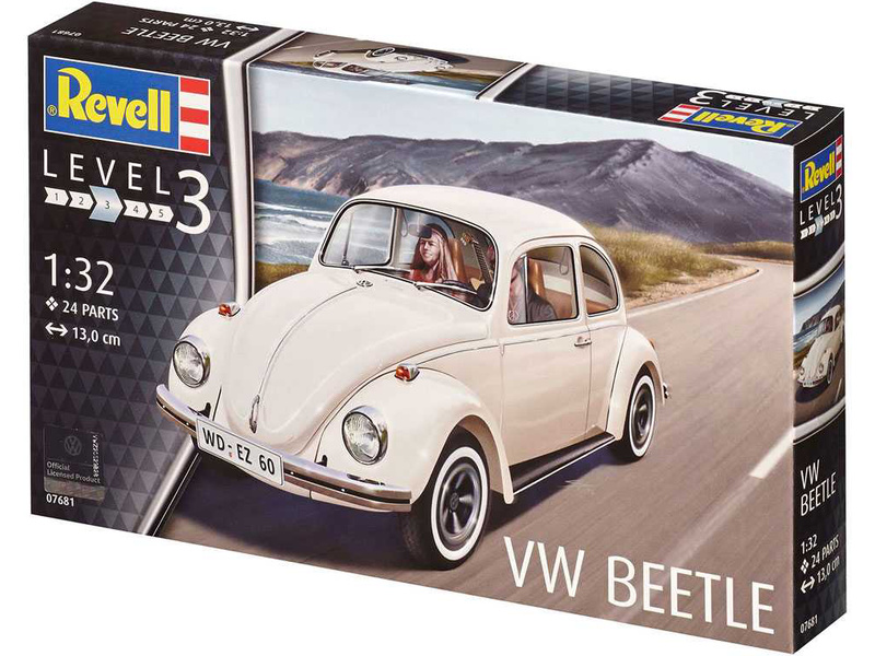 Plastikový model auta v měřítku 1:32 na slepování  Revell 07681 VW Beetle 1:32 | pkmodelar.cz