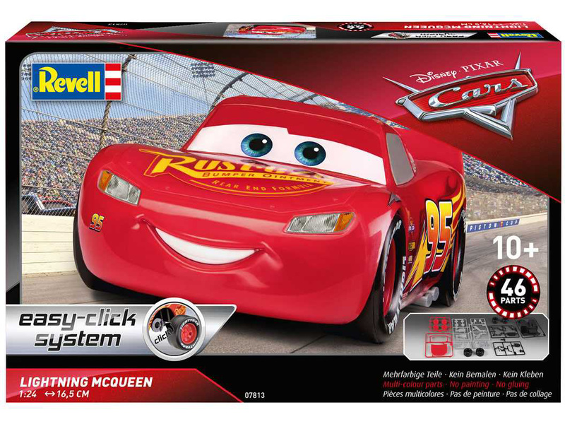 Revell EasyClick Cars 3 - Lightning McQueen (1:25) | pkmodelar.cz