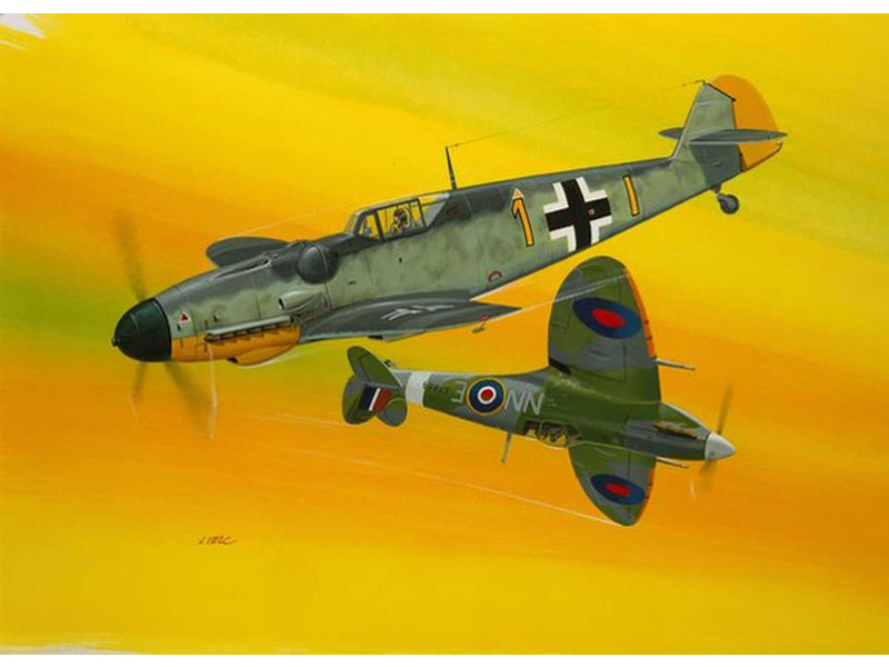 Plastikový model letadla Revell 63710 Bf109G-10, Spitfire Mk.V (1:72) (set) | pkmodelar.cz