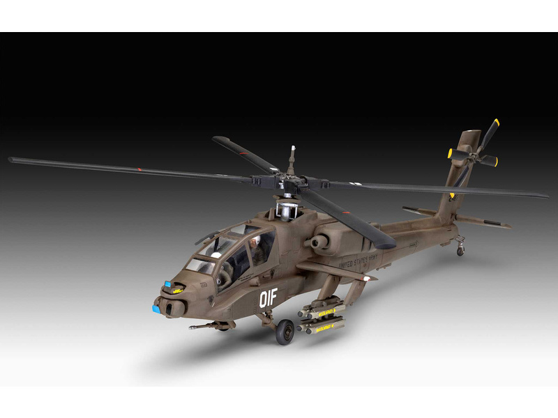 Revell Boeing AH-64A Apache (1:72) (sada) | pkmodelar.cz