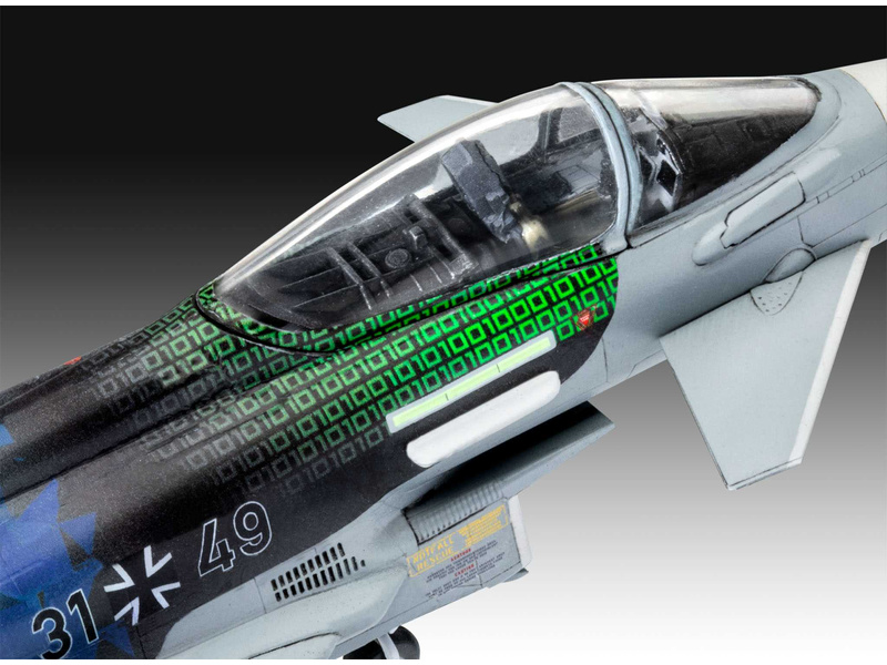 Plastikový model letadla Revell 63843 Eurofighter Typhoon Luftwaffe 2020 Quadriga (1:72) (sada) | pkmodelar.cz
