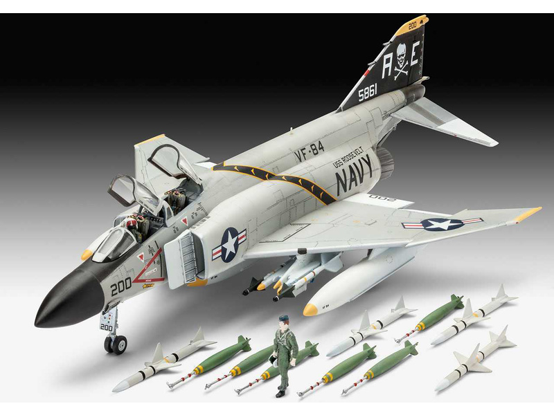 Plastikový model letadla Revell 63941 F-4J Phantom II (1:72) sada | pkmodelar.cz