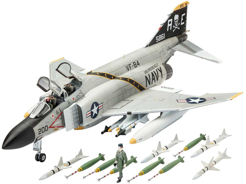 Plastikový model letadla Revell 63941 F-4J Phantom II (1:72) sada | pkmodelar.cz