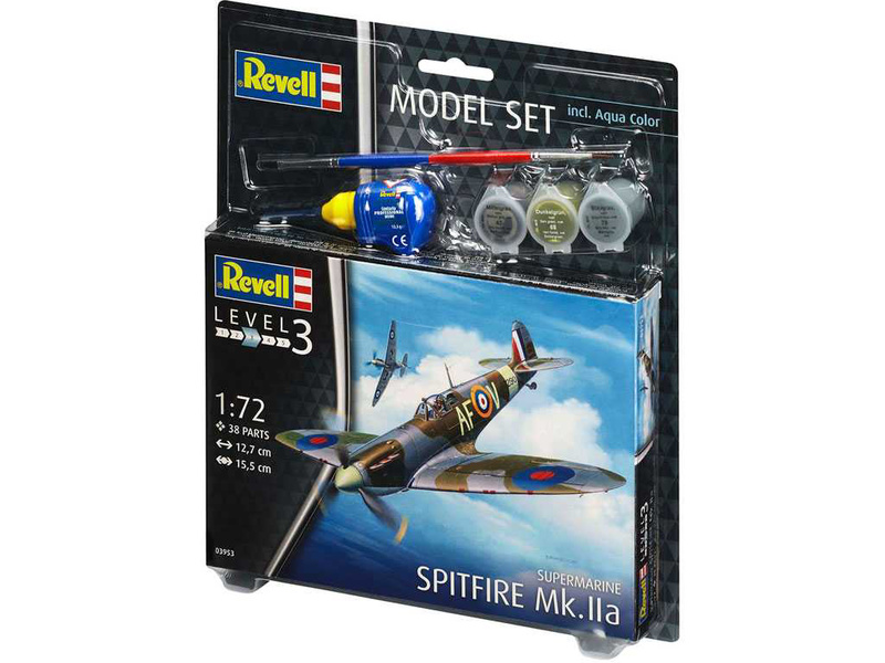 Plastikový model letadla Revell 63953  Spitfire Mk.IIa (1:72) sada | pkmodelar.cz