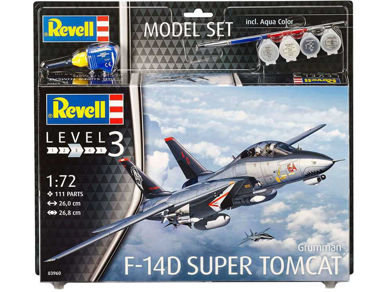 Plastikový model letadla Revell 63960 F-14D Super Tomcat (1:72) sada | pkmodelar.cz