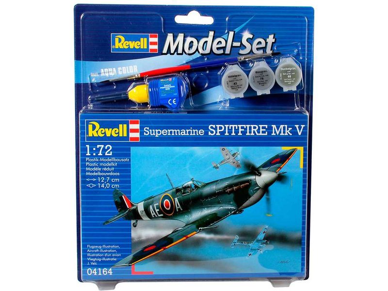 Plastikový model letadla Revell 64164 Supermarine Spitfire Mk. V (1:72) sada | pkmodelar.cz