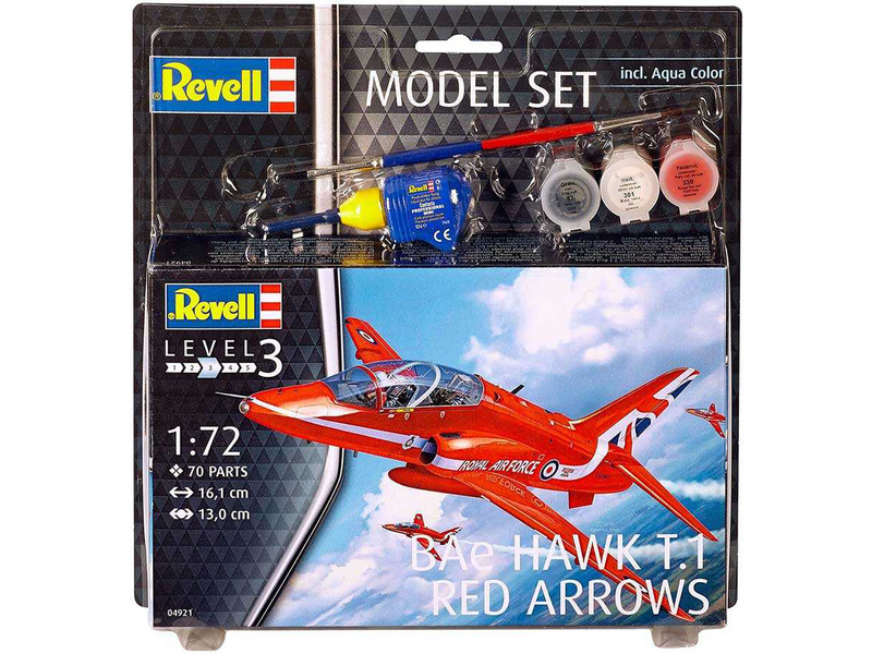 Plastikový model letadla Revell 64921 Model Set BAe Hawk T.1 Red Arrows (1:72) | pkmodelar.cz