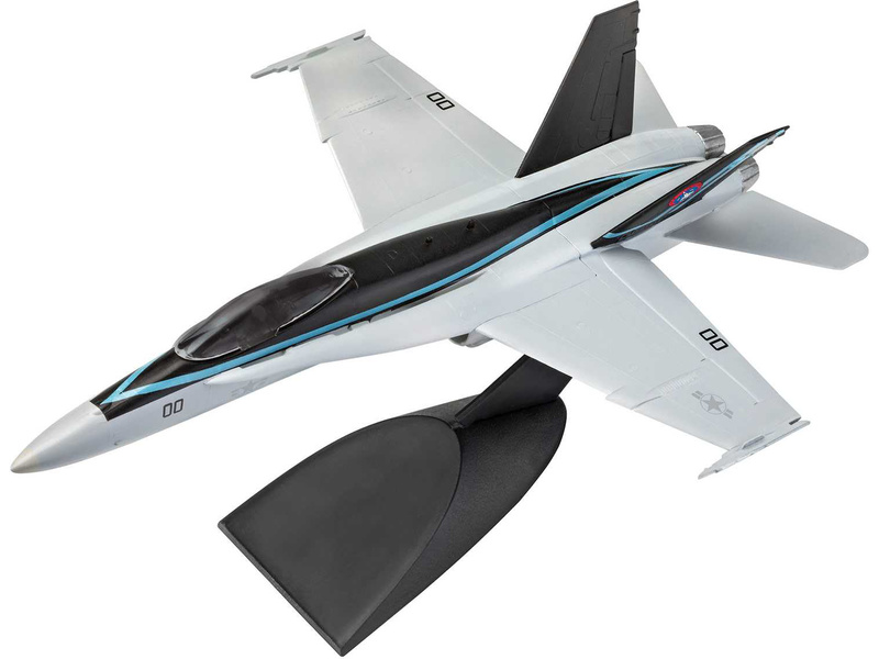 Plastikový model letadla Revell 64965 EasyClick Maverick's F/A-18 Hornet Top Gun (1:72) (sada) | pkmodelar.cz