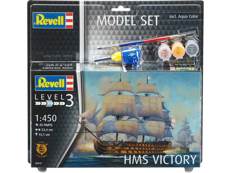 Plastikový model lodě Revell 65819 HMS Victory (1:450) sada | pkmodelar.cz