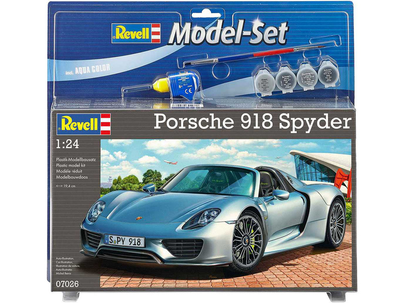 Plastikový model auta Revell 67026 Porsche 918 Spyder (1:24) (set) | pkmodelar.cz