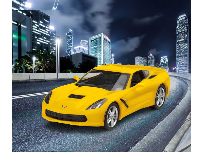 Plastikový model auta Revell 67449 Corvette Stingray 2014 (1:25) (sada) | pkmodelar.cz