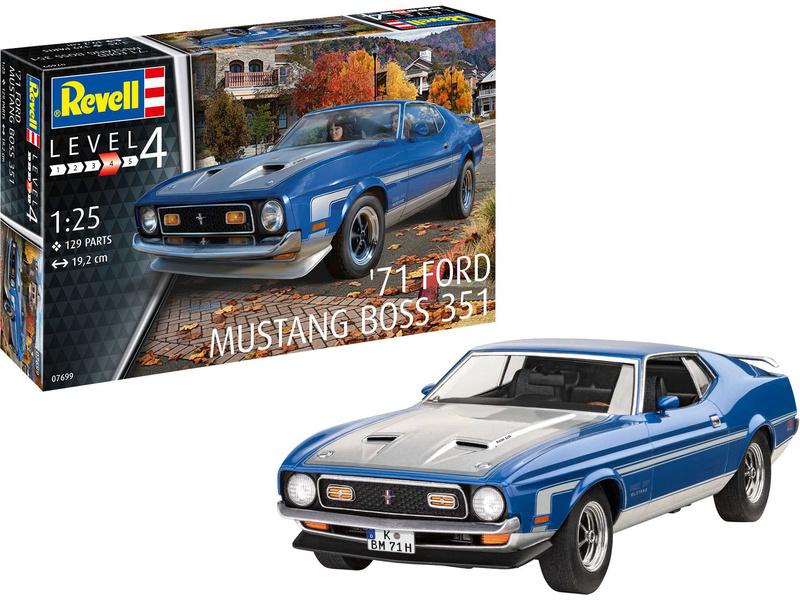 Revell Ford Mustang 1971 Boss 351 (1:25) | pkmodelar.cz