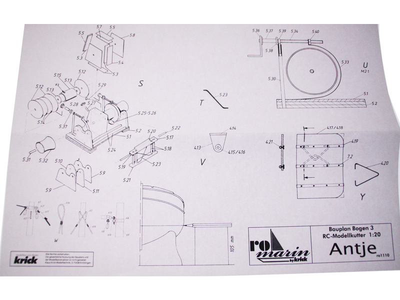 ROMARIN Antje rybářský kutr kit | pkmodelar.cz