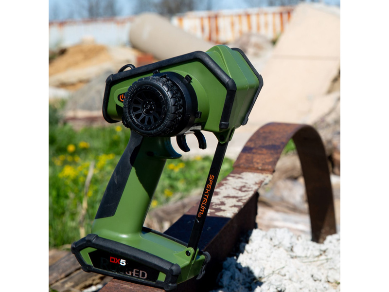 Spektrum DX5 Rugged DSMR zelený pouze vysílač | pkmodelar.cz