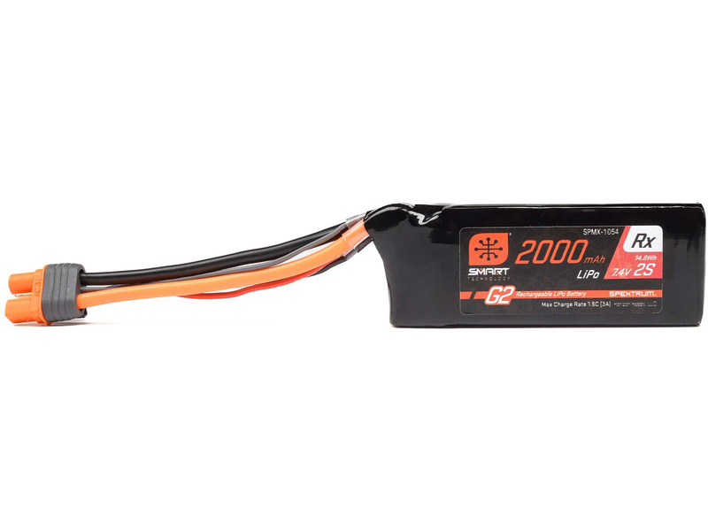 Spektrum Smart G2 LiPo 7.4V 2000mAh Rx 15C IC3 | pkmodelar.cz