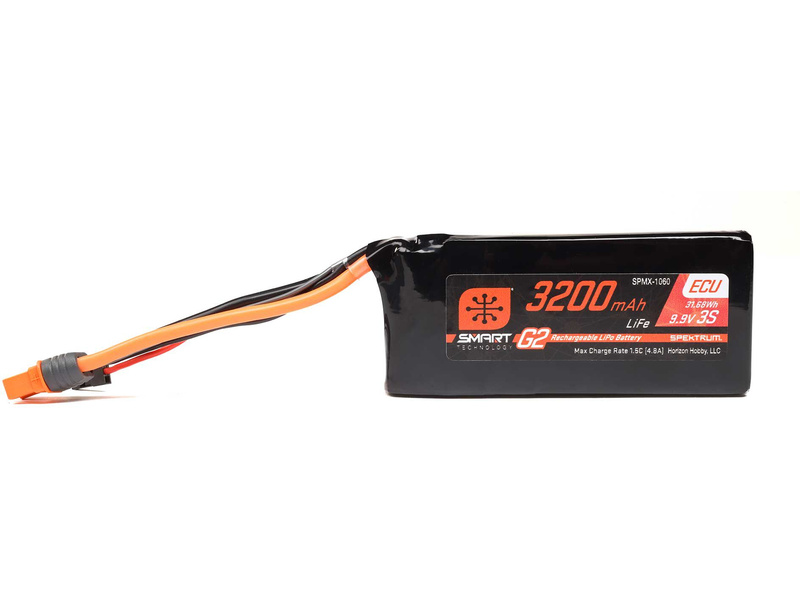 Spektrum Smart G2 ECU LiFe 9.9V 3200mAh Rx 10C IC3 | pkmodelar.cz