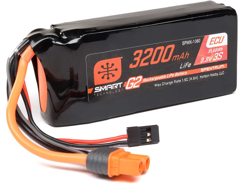 Spektrum Smart G2 ECU LiFe 9.9V 3200mAh Rx 10C IC3 | pkmodelar.cz