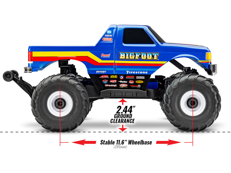 Traxxas Bigfoot 1:10 BL-2s 4WD Classic | pkmodelar.cz