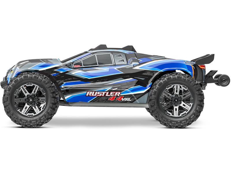 Traxxas Rustler 1:10 VXL HD 4WD RTR modrý | pkmodelar.cz