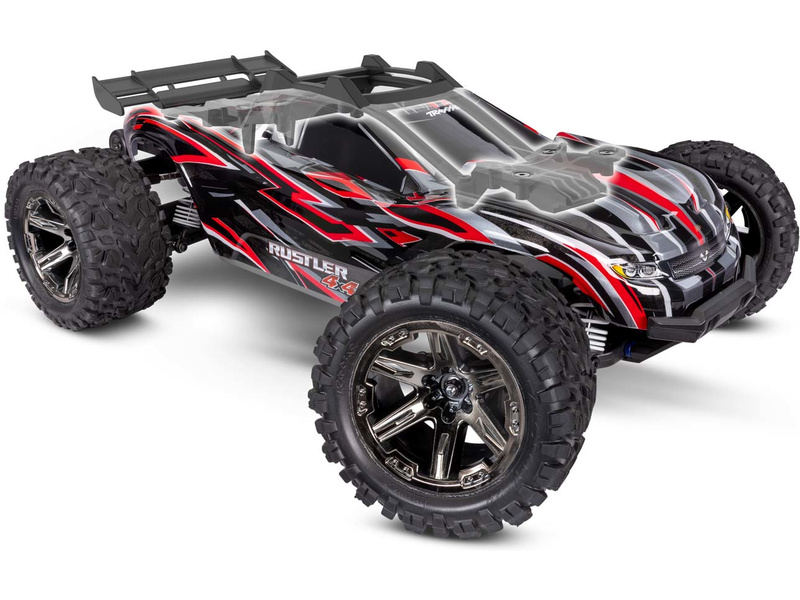 Traxxas Rustler 1:10 VXL HD 4WD RTR modrý | pkmodelar.cz