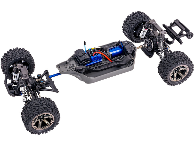 Traxxas Rustler 1:10 VXL HD 4WD RTR modrý | pkmodelar.cz