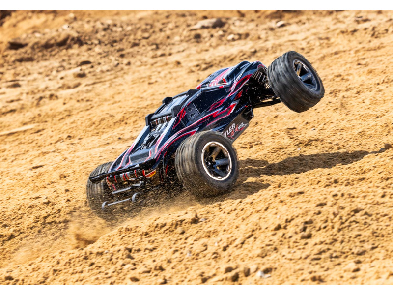 Traxxas Rustler 1:10 VXL HD 4WD RTR modrý | pkmodelar.cz