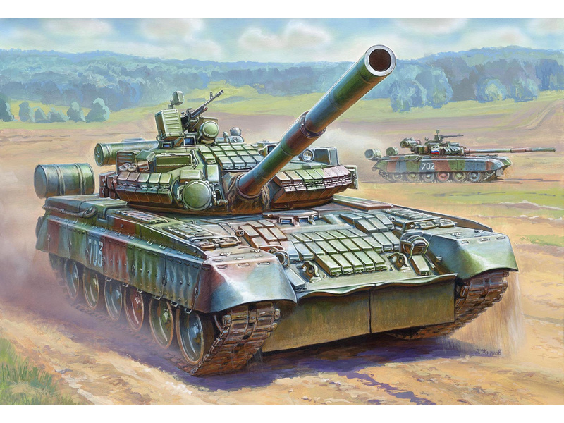 Plastikový model tanku Zvezda 3592 T-80BV (1:35) | pkmodelar.cz