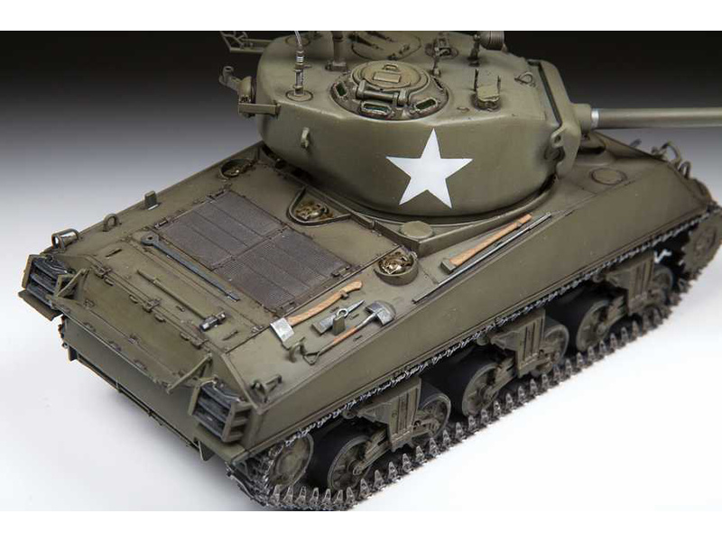 Plastikový model tanku Zvezda 3676 M4 A3 (76mm) Sherman (1:35) | pkmodelar.cz
