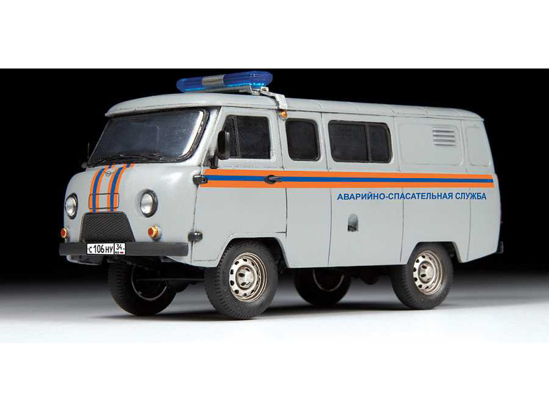 Plastikový model vojenské techniky Zvezda 43002 UAZ 3909 Emergency Service (1:43) | pkmodelar.cz