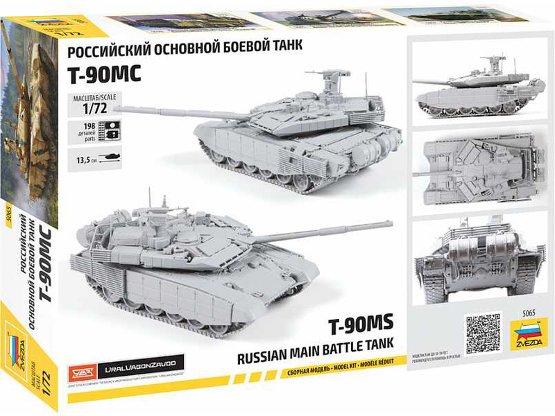 Plastikový model tanku Zvezda 5065 T-90MS (1:72) | pkmodelar.cz