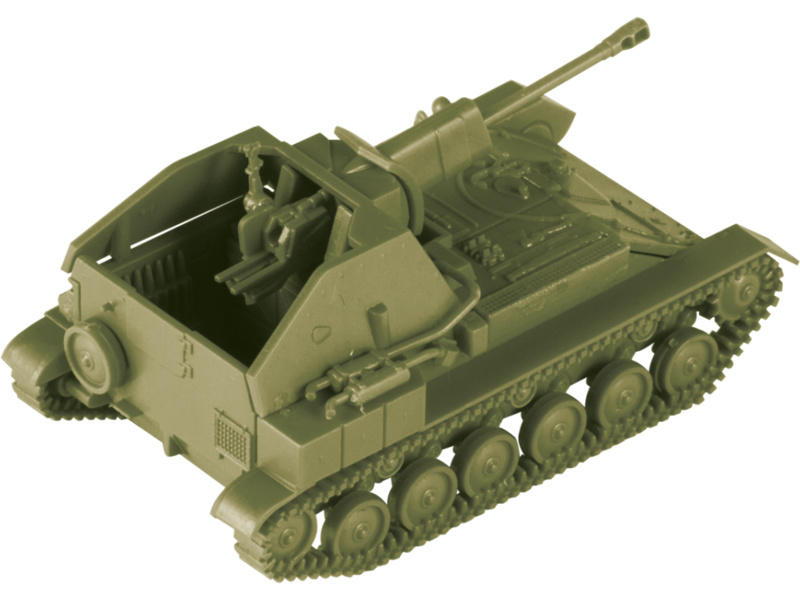 Plastikový model tanku Zvezda 6239 Snap Kit samohybné dělo SU-76M (1:100) | pkmodelar.cz