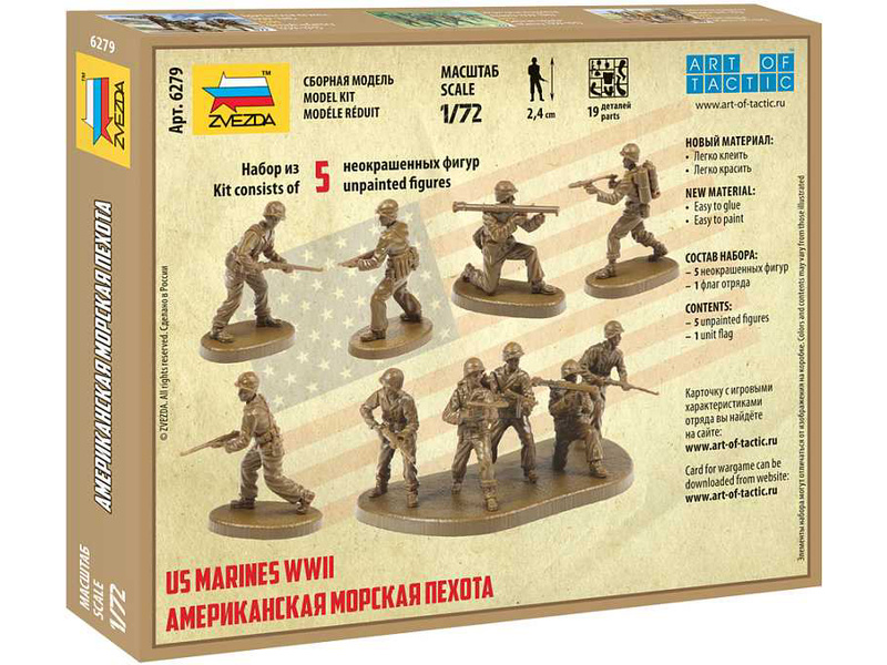 Zvezda figurky - WWII US Marines (1:72) | pkmodelar.cz