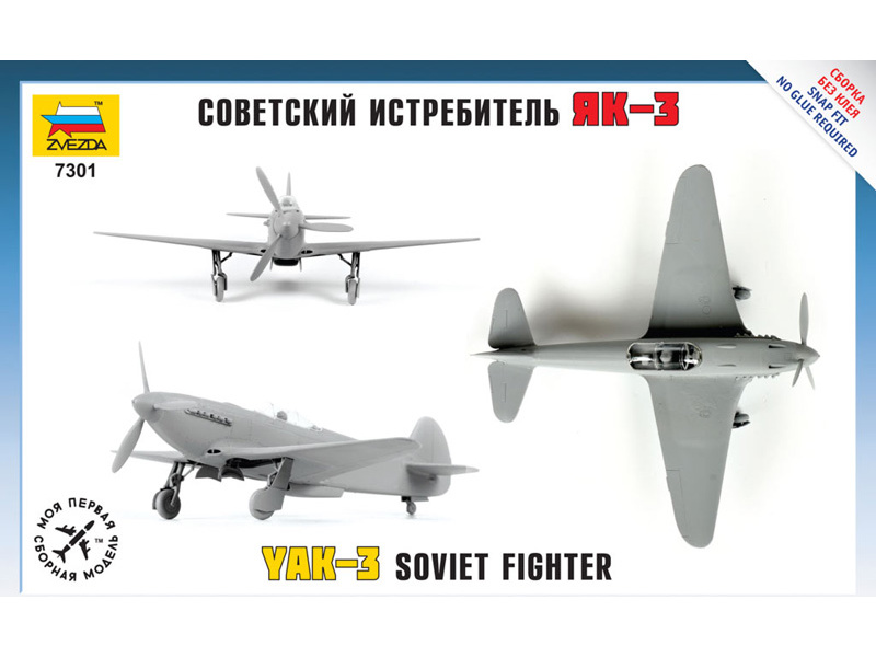 Plastikový model letadla Zvezda 7301 Easy Kit Yak-3 Soviet Fighter (1:72) | pkmodelar.cz