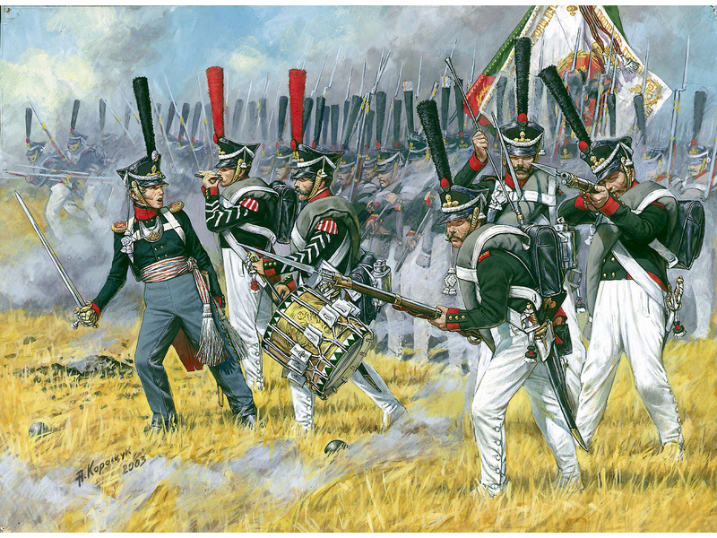 Zvezda figurky Russian Heavy Infantry Grenadiers 1812-1815 (1:72) | pkmodelar.cz