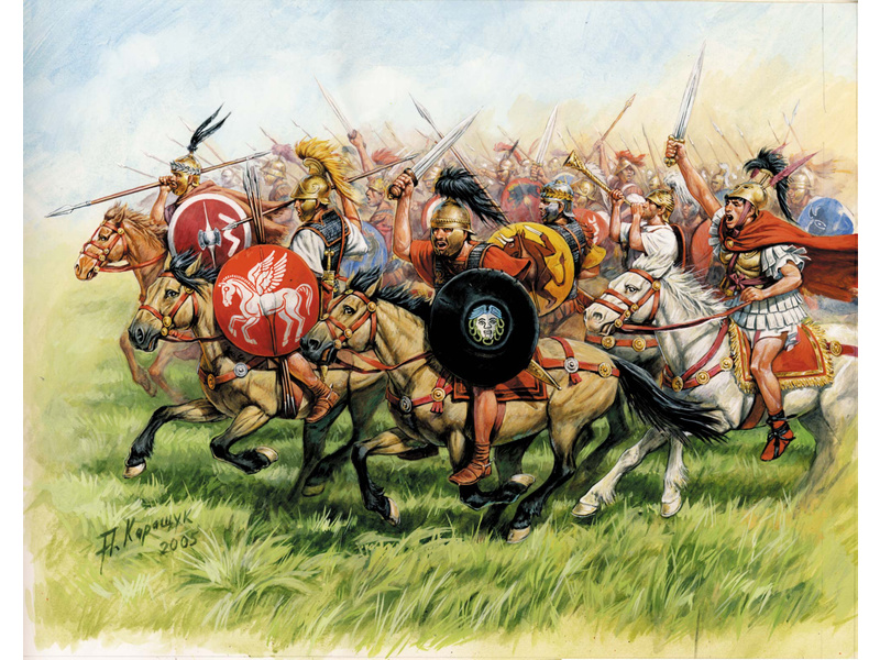 Zvezda figurky - Rep. Rome Cavalry III-I B. C. (re-release) (1:72) | pkmodelar.cz