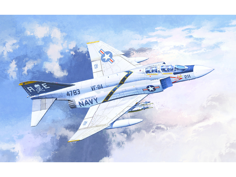 Plastikový model letadla Academy 12305 USN F-4J "VF-84 Jolly Rogers" 1:48