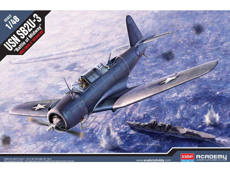 Plastikový model letadla Academy 12324 USN SB2U-3 "Battle of Midway" 1:48 | pkmodelar.cz