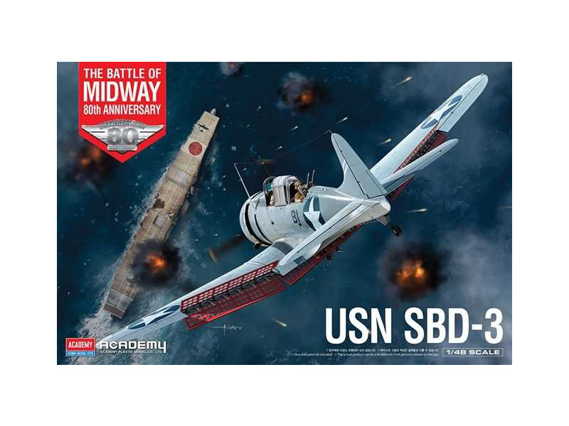 Academy 12345 - USN SBD-3 Battle of Midway (1:48)