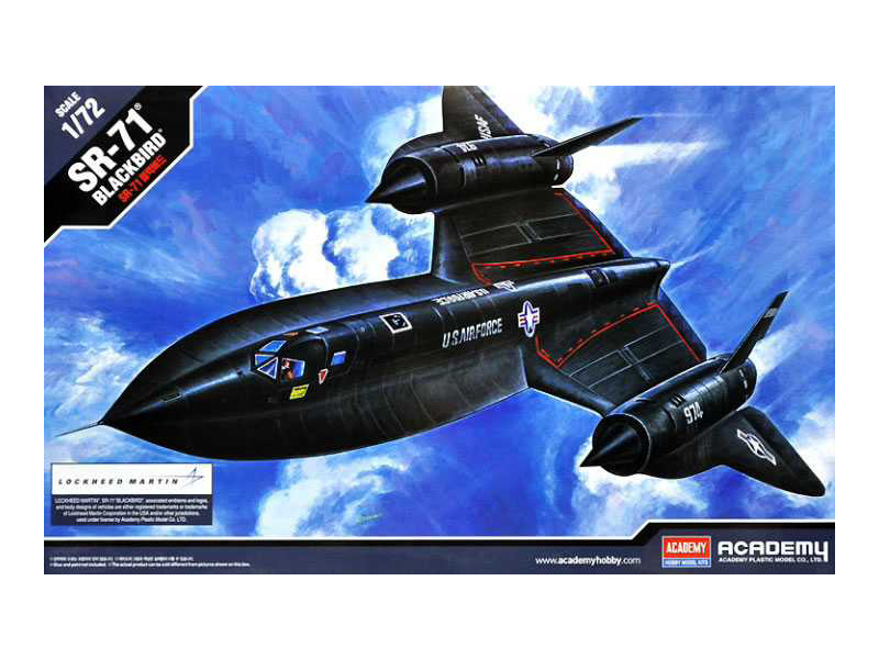 Plastikový model letadla Academy 12448 SR-71 Blackbird (1:72)