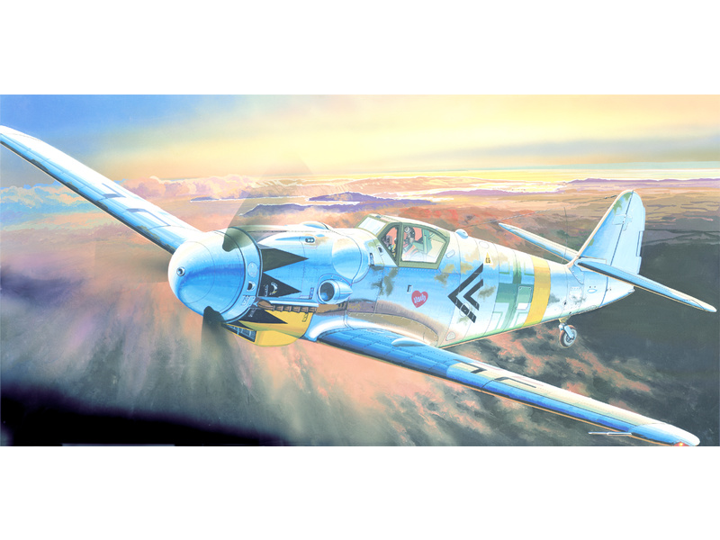 Plastikový model letadla Academy 12454 MESSERSCHMITT Bf109G-14 1:72