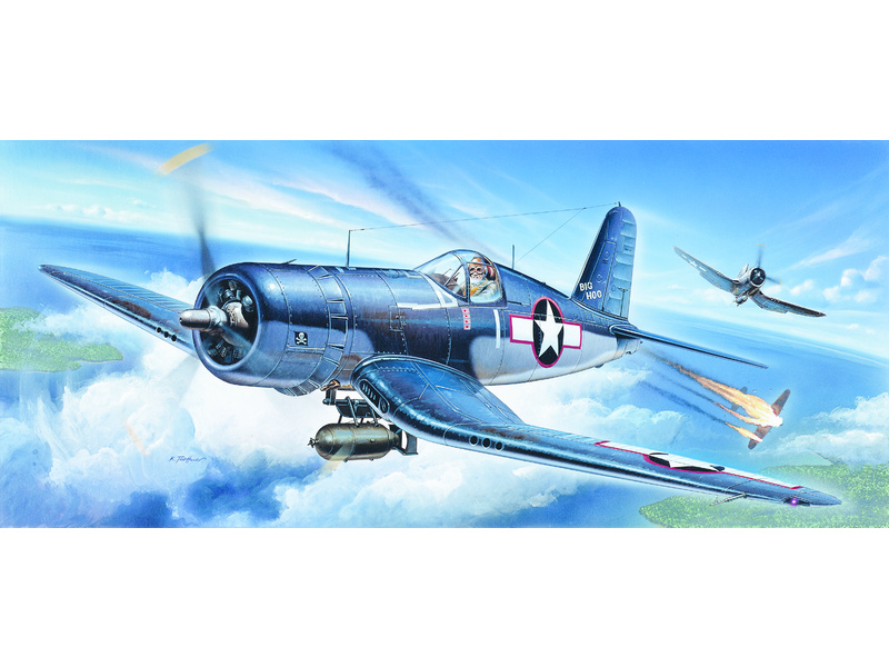 Plastikový model letadla Academy 12457 F4U-1 CORSAIR 1:72