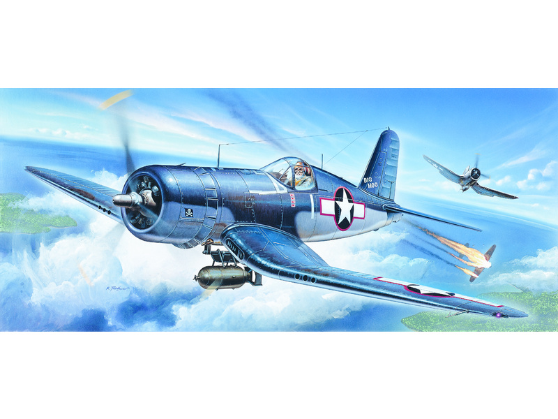 Plastikový model letadla Academy 12457 F4U-1 CORSAIR 1:72