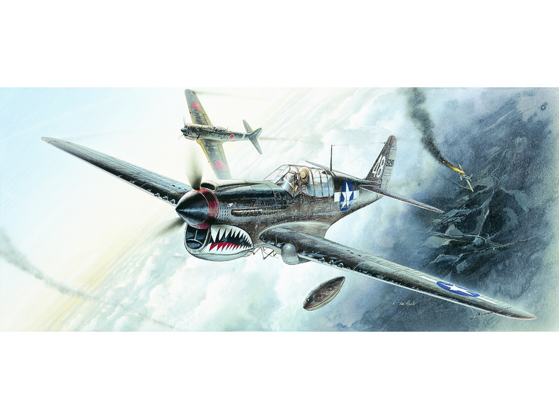 Plastikový model letadla Academy 12465 P-40M/N WARHAWK 1:72