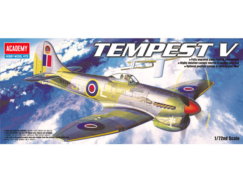 Plastikový model letadla Academy 12466 Hawker TEMPEST V 1:72 | pkmodelar.cz