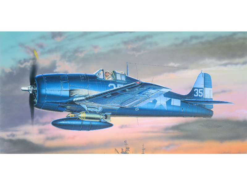 Plastikový model letadla Academy 12481 F6F-3/5 HELLCAT 1:72