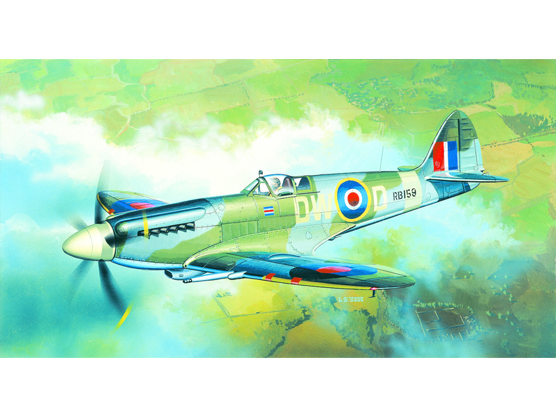 Plastikový model letadla Academy 12484 SPITFIRE MK.XIV C (1:72)