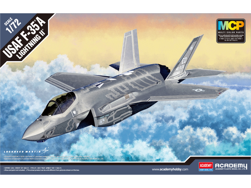 Plastikový model letadla Academy 12507 Lockheed-Martin F-35A Lightning II (USAAF) 1:72