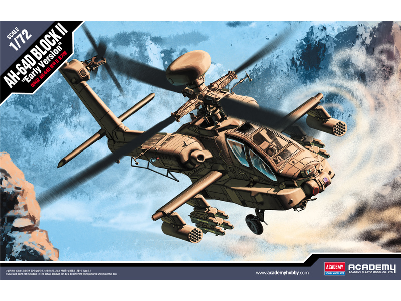 Plastikový model vrtulníku Academy 12514 AH-64D BLOCK II "Early Version" 1:72