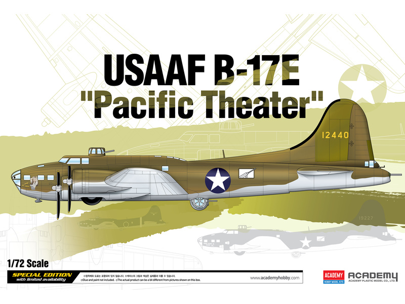 Plastikový model letadla Academy 12533 B-17E USSAF "Pacific Theater" 1:72