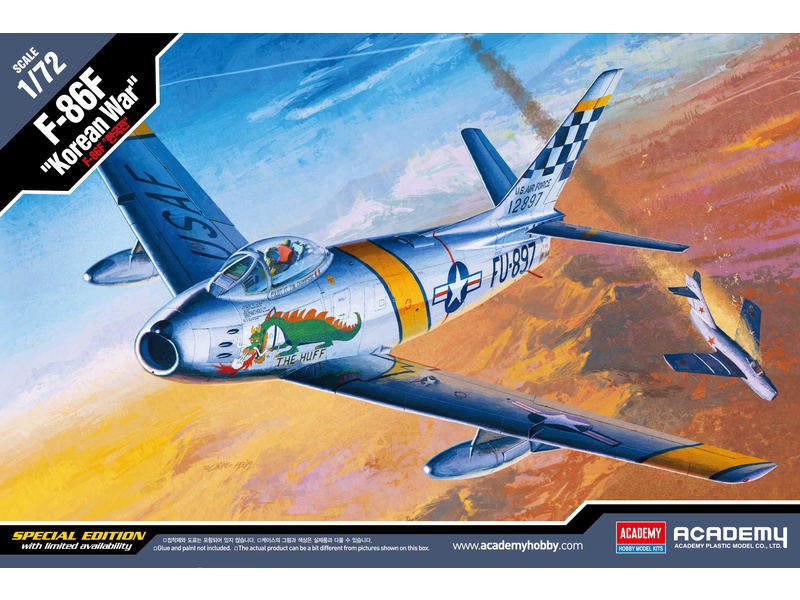 Plastikový model letadla Academy 12546 F-86F Korean War (1:72)